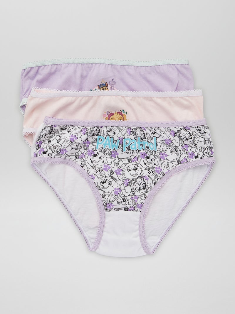 Set di 3 slip 'Paw Patrol' rosa/viola - Kiabi