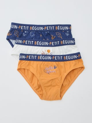 Set di 3 slip 'Petit Béguin'