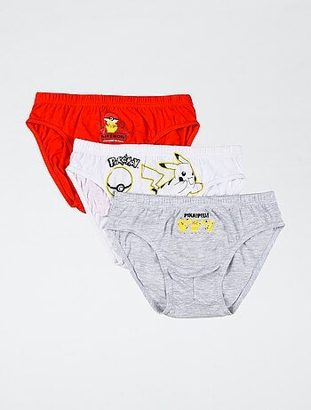 Set di 3 slip 'Pokémon' in cotone