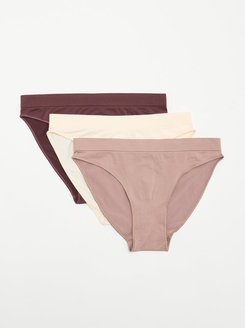 Set di 3 slip senza cuciture - Kiabi