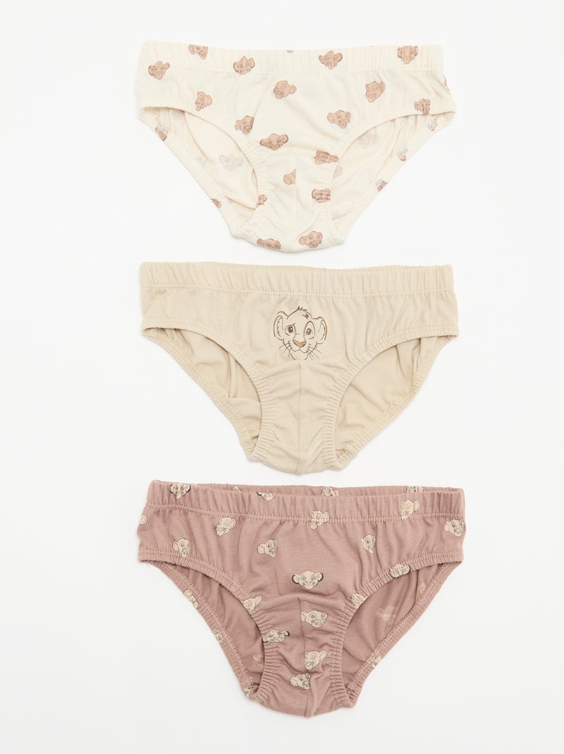 Set di 3 slip 'Simba' 'Disney' Beige - Kiabi
