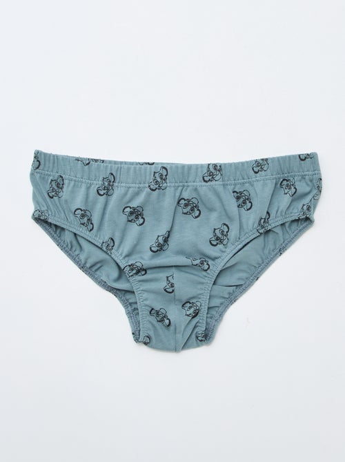 Set di 3 slip 'Simba' in cotone - Kiabi