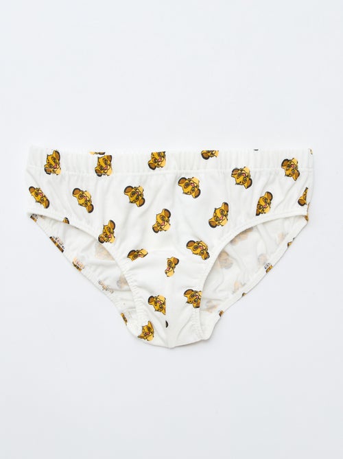 Set di 3 slip 'Simba' in cotone - Kiabi