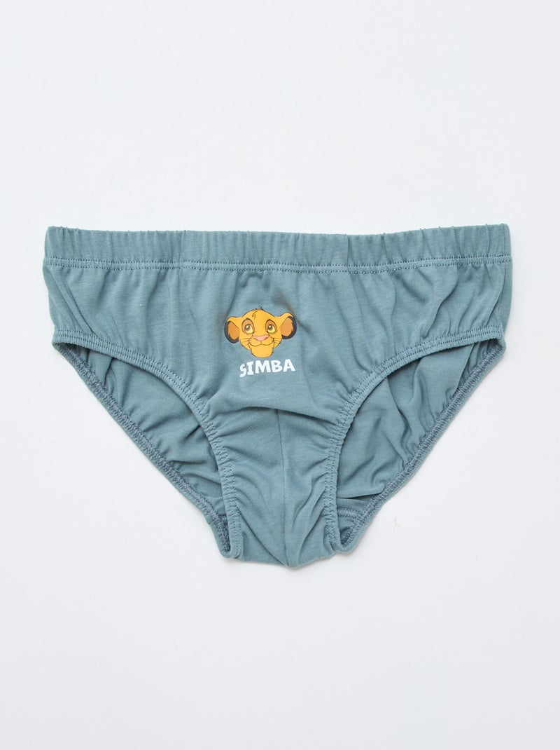 Set di 3 slip 'Simba' in cotone Verde - Kiabi