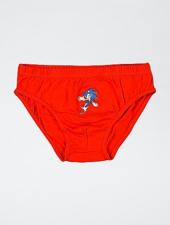 Set di 3 slip 'Sonic' in cotone