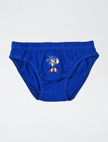 Set di 3 slip 'Sonic' in cotone