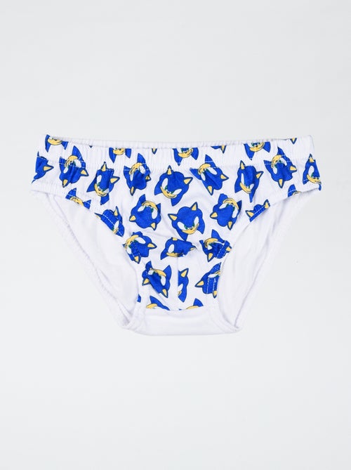 Set di 3 slip 'Sonic' in cotone - Kiabi