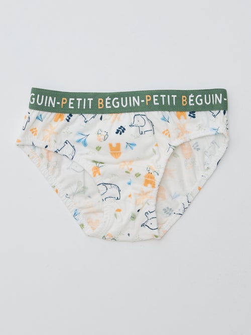 Set di 3 slip stampati 'Petit Béguin' - Kiabi