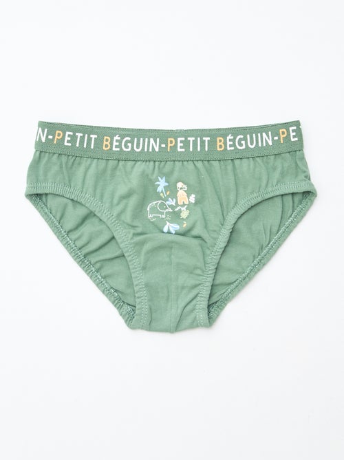 Set di 3 slip stampati 'Petit Béguin' - Kiabi