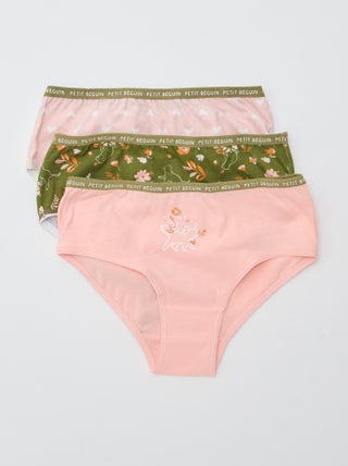 Set di 3 slip stampati 'Petit Béguin'