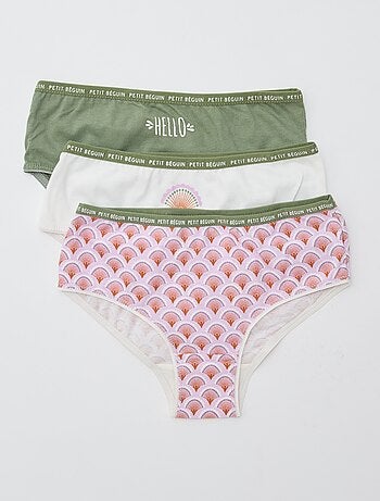 Set di 3 slip stampati 'Petit Béguin'