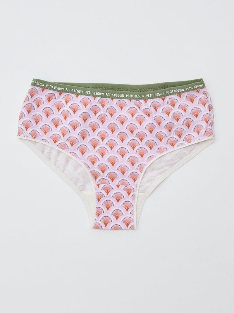 Set di 3 slip stampati 'Petit Béguin' Beige - Kiabi