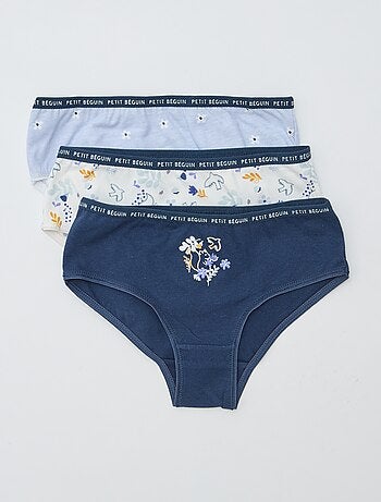 Set di 3 slip stampati 'Petit Béguin'