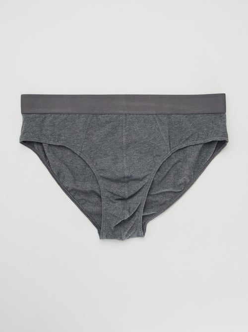 Set di 3 slip tinta unita - Kiabi