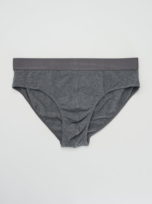 Set di 3 slip tinta unita - Kiabi