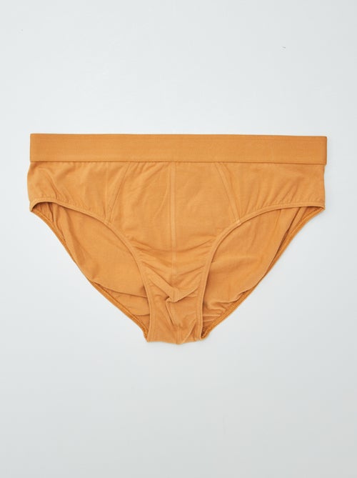 Set di 3 slip tinta unita - Kiabi