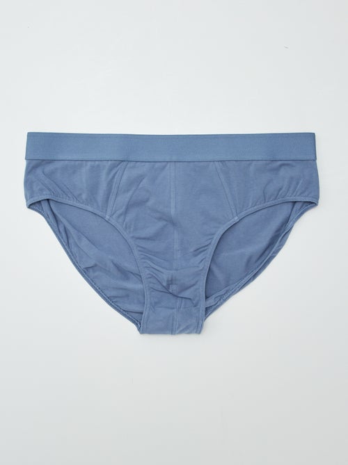 Set di 3 slip tinta unita - Kiabi