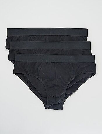 Set di 3 slip tinta unita