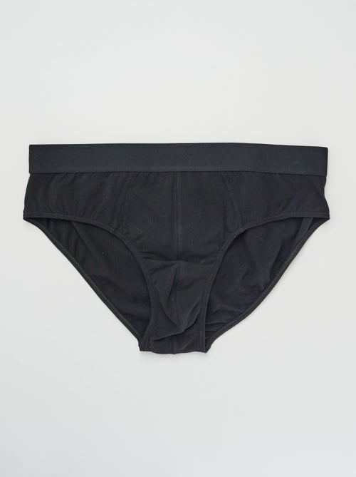 Set di 3 slip tinta unita - Kiabi