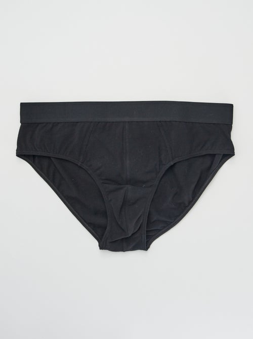 Set di 3 slip tinta unita - Kiabi