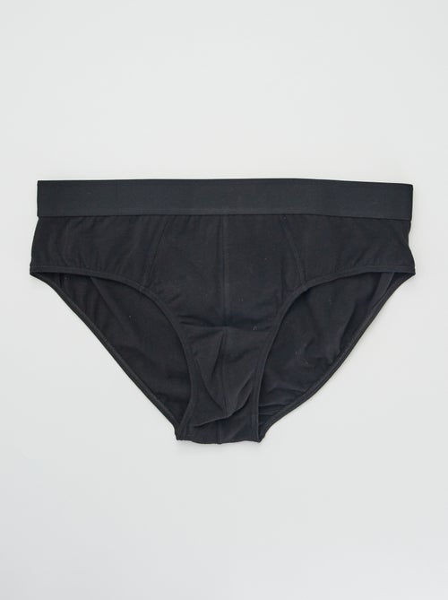 Set di 3 slip tinta unita - Kiabi