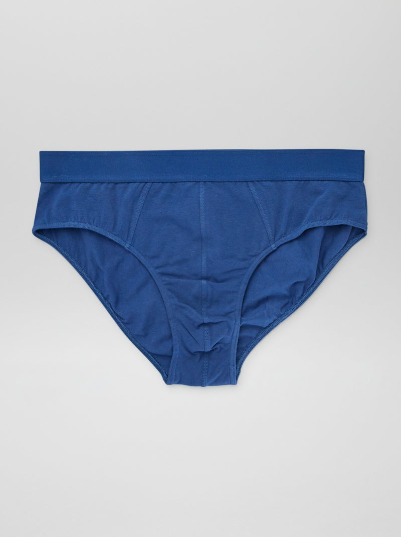 Set di 3 slip tinta unita ROSSO - Kiabi