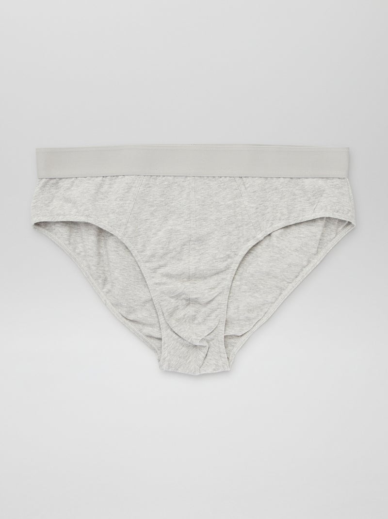 Set di 3 slip tinta unita ROSSO - Kiabi