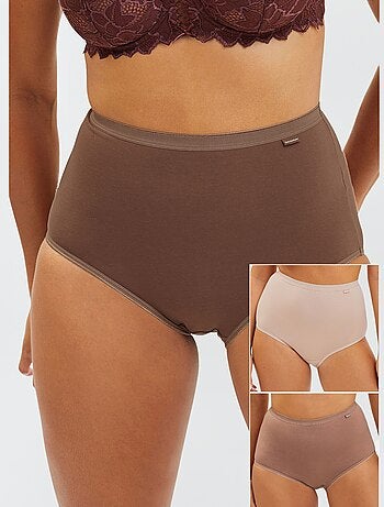 Set di 3 slip vita alta 'Sans Complexe'