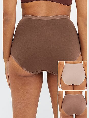 Set di 3 slip vita alta 'Sans Complexe'