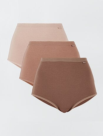 Set di 3 slip vita alta 'Sans Complexe'