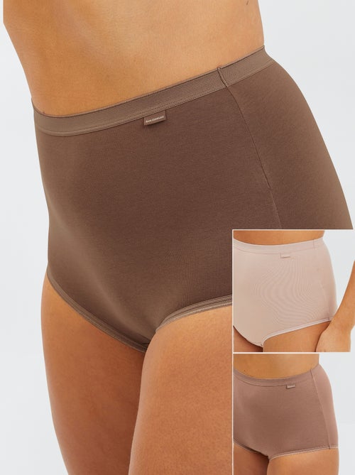 Set di 3 slip vita alta 'Sans Complexe' - Kiabi