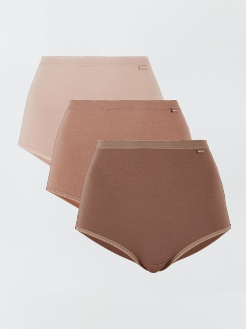 Set di 3 slip vita alta 'Sans Complexe' - Kiabi