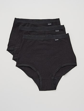 Set di 3 slip vita alta 'Sans Complexe'