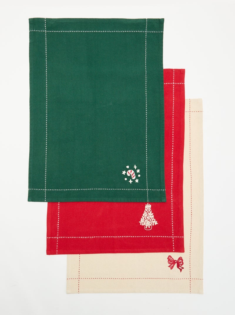 Set di 3 strofinacci - KIABI Home Rosso - Kiabi