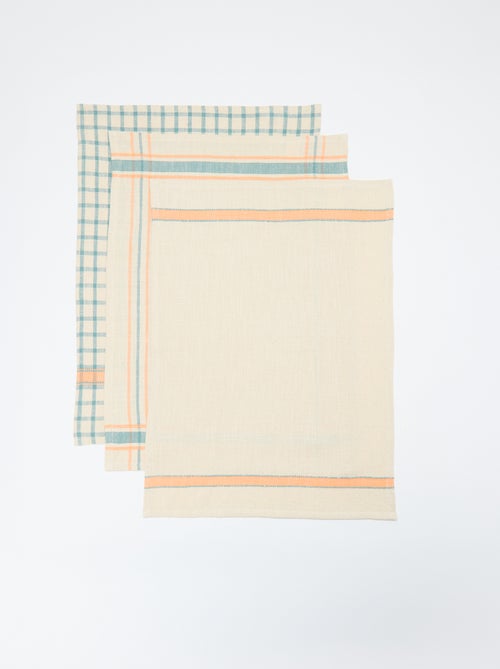 Set di 3 strofinacci 50 x 70 cm - Kiabi Home - Kiabi Set di 3 strofinacci 50 x 70 cm - Kiabi Home - Kiabi