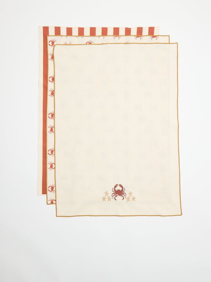 Set di 3 strofinacci Beige - Kiabi