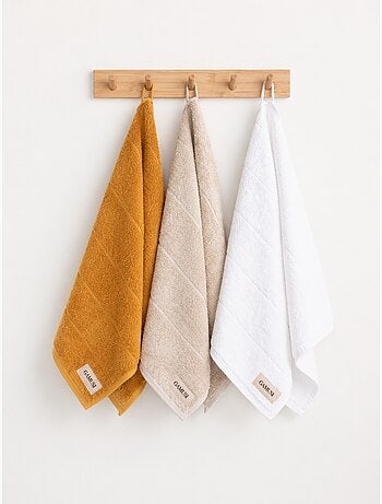 Set completo da bagno 100% cotone, spugna 600 g/m², con asola - Gamusi