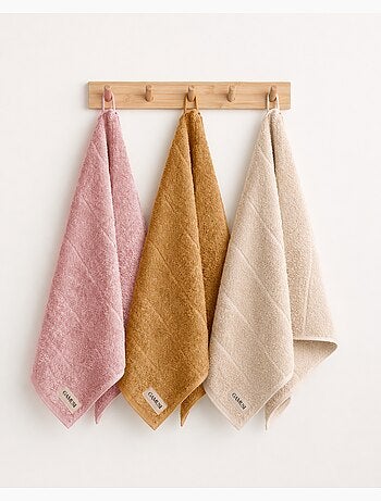 Set completo da bagno 100% cotone, spugna 600 g/m², con asola - Gamusi