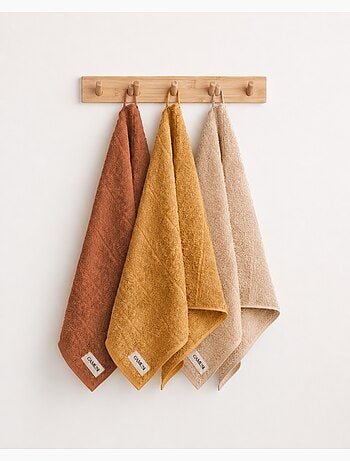 Set completo da bagno 100% cotone, spugna 600 g/m², con asola - Gamusi