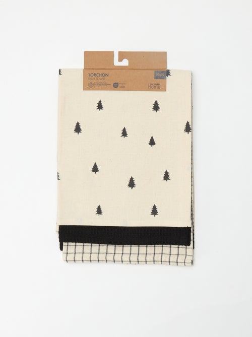 Set di 3 strofinacci da cucina natalizi in cotone 50x70 cm - Kiabi