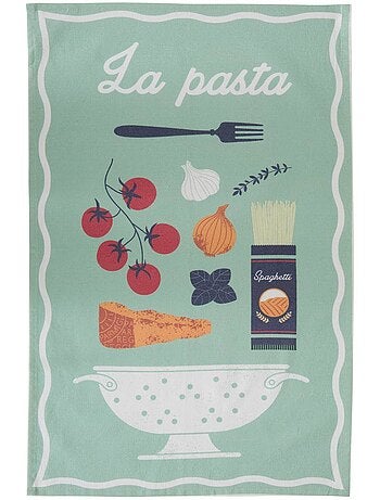Set di 3 strofinacci della pasta 70x45cm in cotone