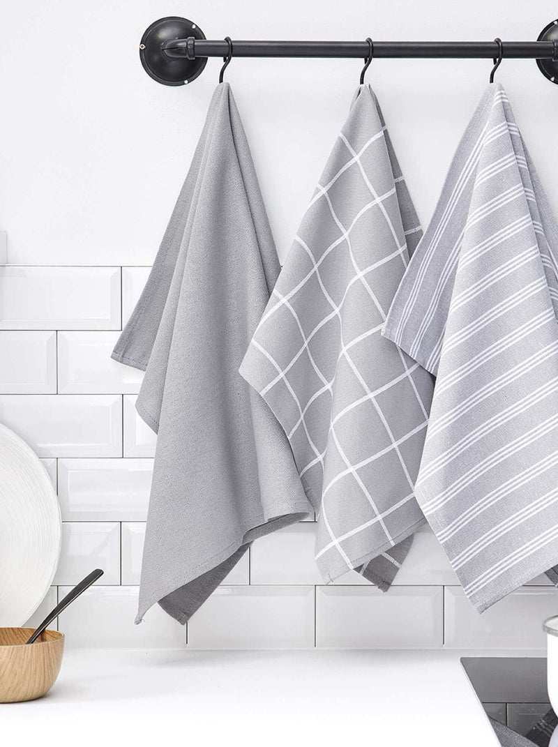 Set di 3 strofinacci GRIGIO - Kiabi