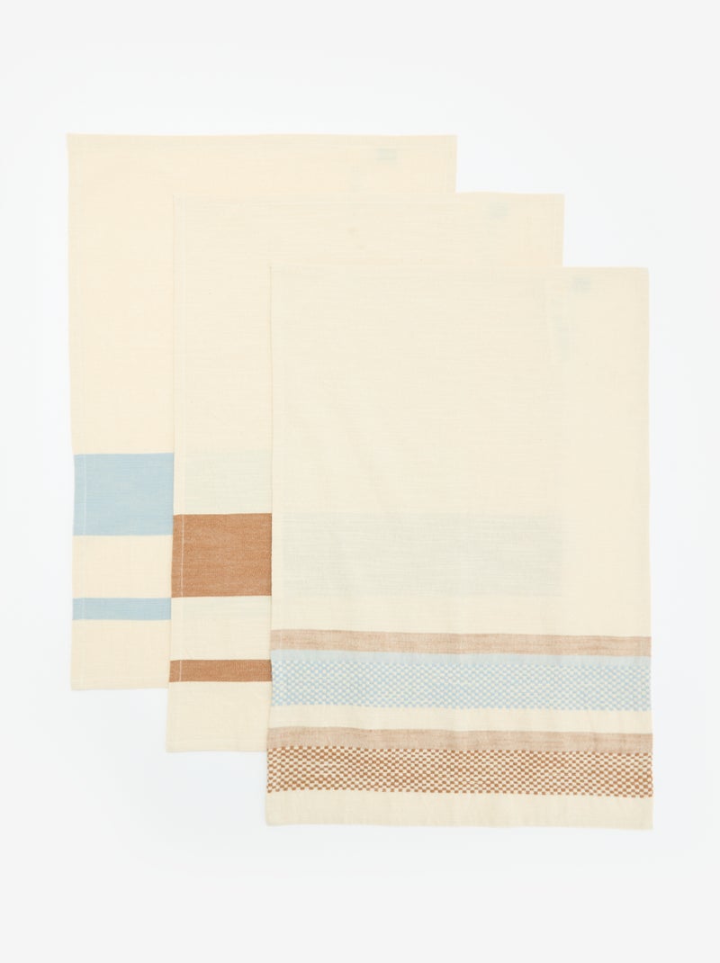Set di 3 strofinacci stampati Blu - Kiabi