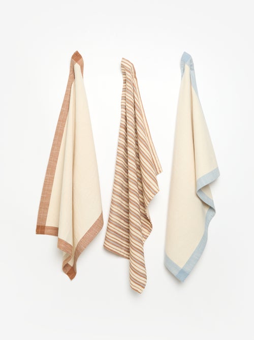 Set di 3 strofinacci stampati - Kiabi Set di 3 strofinacci stampati - Kiabi