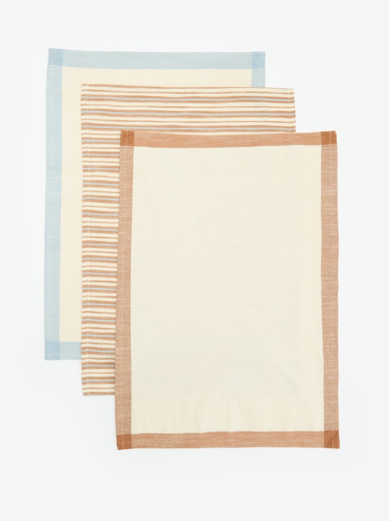 Set di 3 strofinacci stampati Marrone - Kiabi