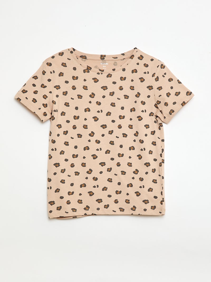 Set di 3 t-shirt a maniche corte Beige - Kiabi