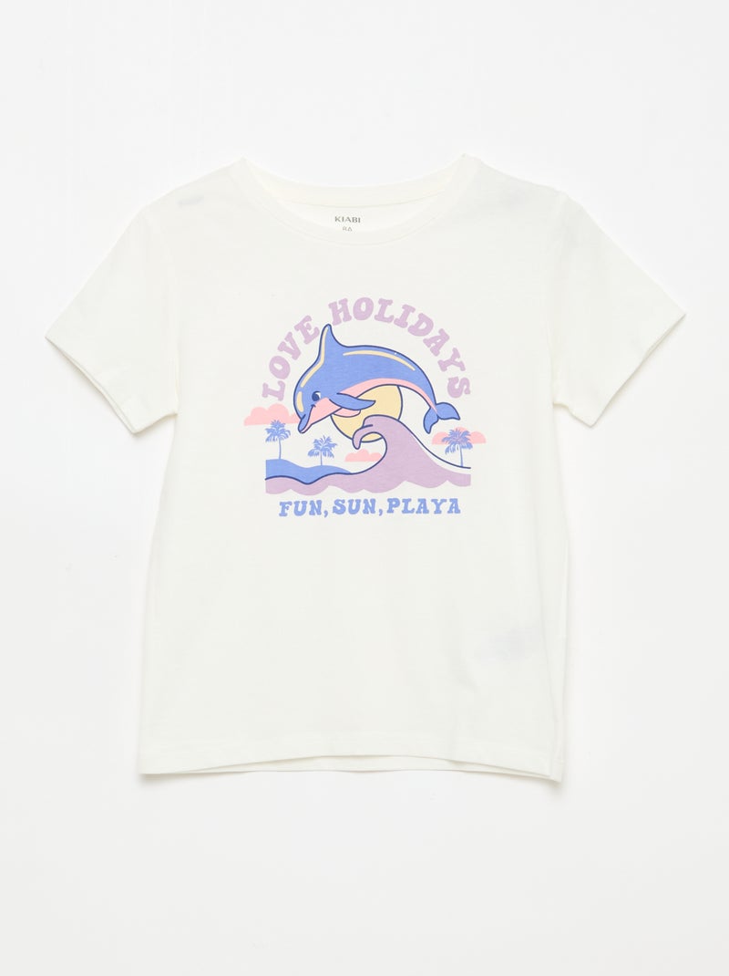 Set di 3 t-shirt a maniche corte Bianco - Kiabi