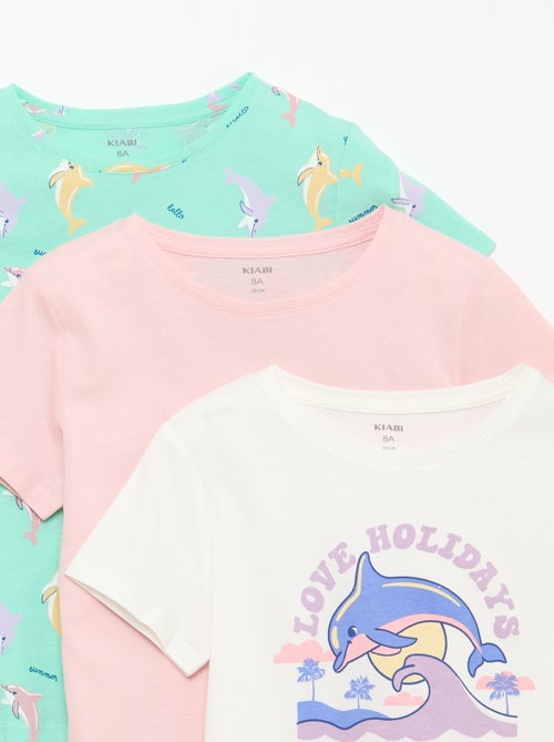 Set di 3 t-shirt a maniche corte - Kiabi