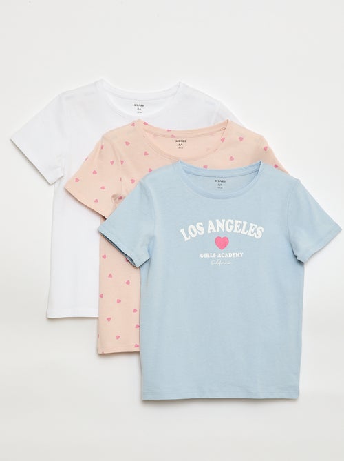 Set di 3 t-shirt a maniche corte - Kiabi
