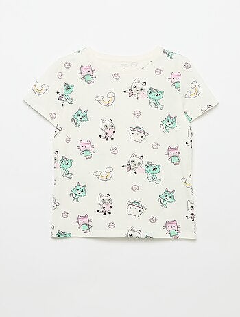 Set di 3 T-shirt a maniche corte "Gabby e la casa magica